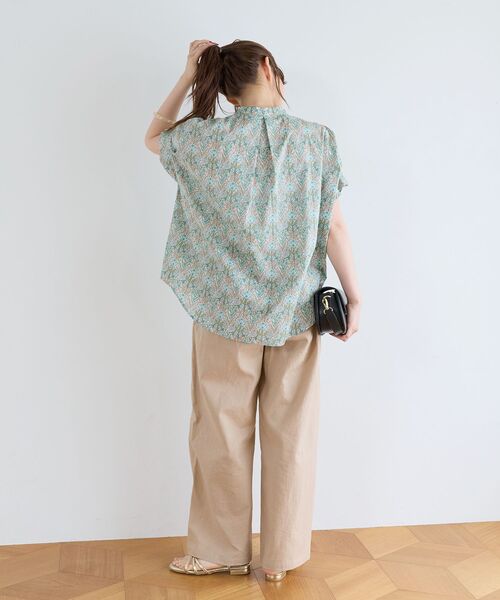 le.coeur blanc（ルクールブラン）の「【日本製】リバティタックスリーブフリルブラウス（シャツ/ブラウス・レディース・グリーン系その他・38）」の13枚目の写真