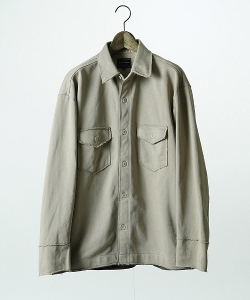 EGO TRIPPING(エゴトリッピング)の「ms6590-SWEAT OVER SHIRTS スウェットシャツ(616754)(シャツ/ブラウス・メンズ・チャコール/グレー/レッド/ブラック・46/48)」の20枚目の写真