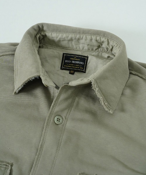 EGO TRIPPING(エゴトリッピング)の「ms6590-SWEAT OVER SHIRTS スウェットシャツ(616754)(シャツ/ブラウス・メンズ・チャコール/グレー/レッド/ブラック・46/48)」の22枚目の写真