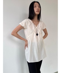 Didot.showroom | コットンレースパフブラウス(シャツ/ブラウス)