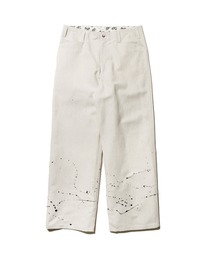 Cotton /Line Pants with Paint〈BEN DAVIS Signature Collection Curated by POGGY〉/コットンリネンパンツ ペイント