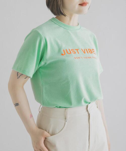 THE GOODLAND MARKET(ザグッドランドマーケット)の「ザ グッドランド マーケット PILE VIBES TEE(Tシャツ/カットソー・レディース・ピンク/ブルー/アイボリー/ミント・3/1)」の13枚目の写真