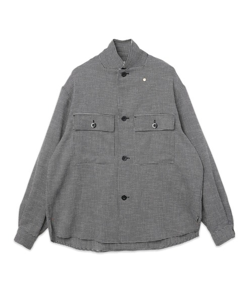 CULLNI（クルニ）の「Mix Yarn Mesh Notched Lapel Shirt Blouson（ブルゾン・メンズ・ブラック系/ブルー系/ベージュ系・2/1/0）」の20枚目の写真