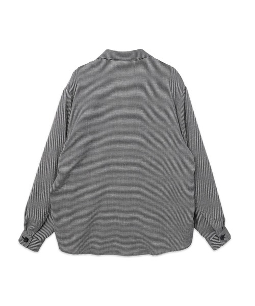 CULLNI（クルニ）の「Mix Yarn Mesh Notched Lapel Shirt Blouson（ブルゾン・メンズ・ブラック系/ブルー系/ベージュ系・2/1/0）」の21枚目の写真