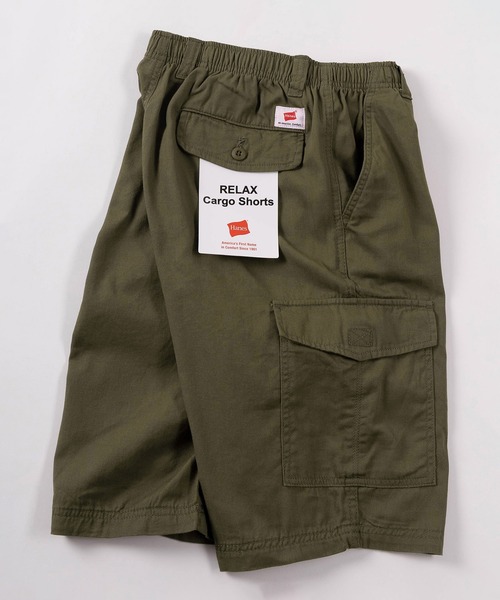 HANES(ヘインズ)の「【78】【Hanes/ヘインズ】チノクロス カーゴ ショートパンツ/ハーフパンツ(その他パンツ・メンズ・ベージュ/ブラック/ネイビー/カーキ・XL/L/M)」の3枚目の写真