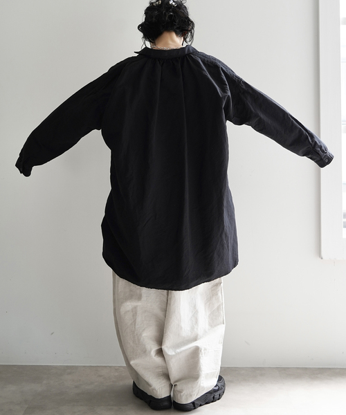 JOURNAL STANDARD LUXE(ジャーナルスタンダード ラックス)の「CLウェザー ワークシャツ(シャツ/ブラウス・レディース・ブラック/アイボリー・FREE)」の19枚目の写真