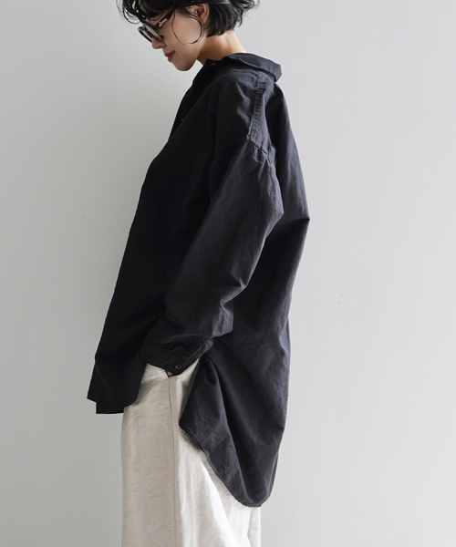 JOURNAL STANDARD LUXE(ジャーナルスタンダード ラックス)の「CLウェザー ワークシャツ(シャツ/ブラウス・レディース・ブラック/アイボリー・FREE)」の20枚目の写真