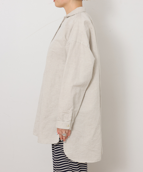 JOURNAL STANDARD LUXE(ジャーナルスタンダード ラックス)の「CLウェザー ワークシャツ(シャツ/ブラウス・レディース・ブラック/アイボリー・FREE)」の10枚目の写真