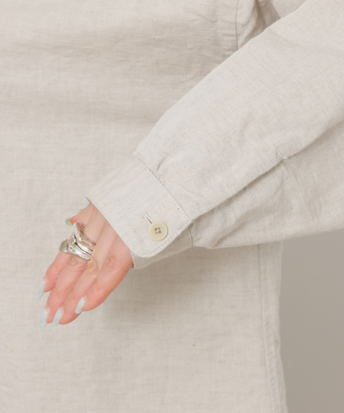 JOURNAL STANDARD LUXE(ジャーナルスタンダード ラックス)の「CLウェザー ワークシャツ(シャツ/ブラウス・レディース・ブラック/アイボリー・FREE)」の15枚目の写真