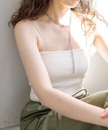 mystic | 26AWパット付きショートキャミソール(タンクトップ)