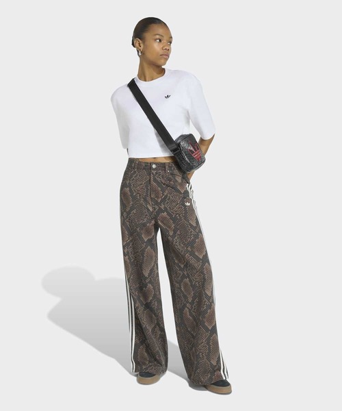 adidas（アディダス）の「スネークプリント デニム ルーズ パンツ / アディダスオリジナルス adidas Originals（その他パンツ・レディース・ブラウン・24/30/25/30/26/30/27/30/28/30/29/30/30W 30L/31W 30L/32W 30L）」の12枚目の写真