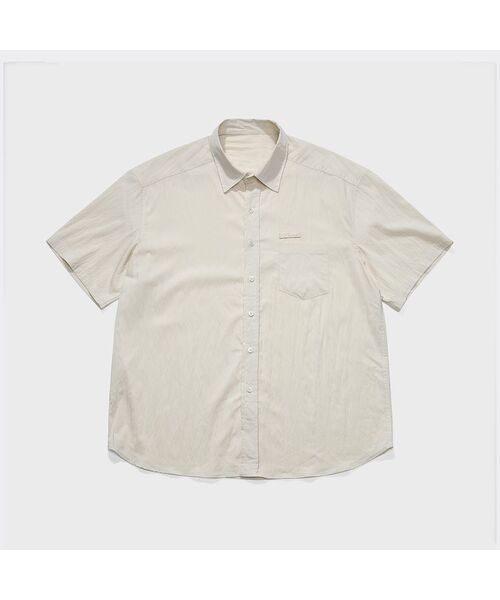 TY(ティワイ)の「オールデイソフトレーヨンハーフシャツ_Cream(シャツ/ブラウス・レディース・Cream・MEDIUM/LARGE/X-LARGE)」の1枚目の写真