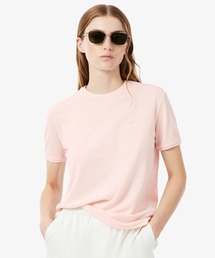 飾り切りネックワントーンTシャツ