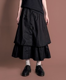 7E20 バルーンヘム レイヤードデザインスカート