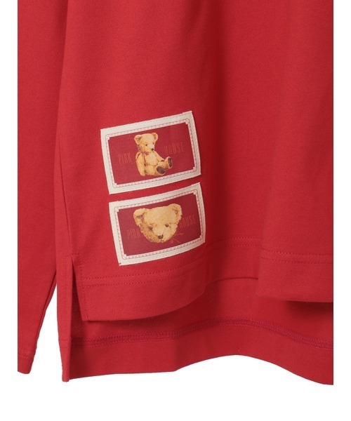 PINK HOUSE(ピンクハウス)の「テディベアラベルプリントカットソー(Tシャツ/カットソー・レディース・キナリ/レッド/ブルー/ブラック・LARGE/MEDIUM)」の11枚目の写真
