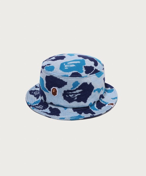 A BATHING APE(アベイシングエイプ)の「ONE POINT ABC CAMO JACQUARD KNIT BUCKET HAT(ハット・メンズ・ピンク/ブルー/グリーン・MEDIUM/LARGE)」の5枚目の写真