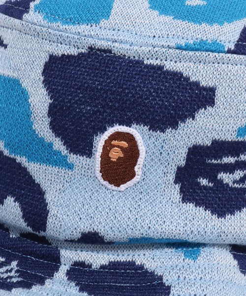 A BATHING APE(アベイシングエイプ)の「ONE POINT ABC CAMO JACQUARD KNIT BUCKET HAT(ハット・メンズ・ピンク/ブルー/グリーン・MEDIUM/LARGE)」の8枚目の写真