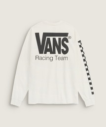 VANS（バンズ）の「VANS RACING Tシャツ / Vans Racing LS Tee marshmallow VN000X2BFS81（Tシャツ/カットソー）」