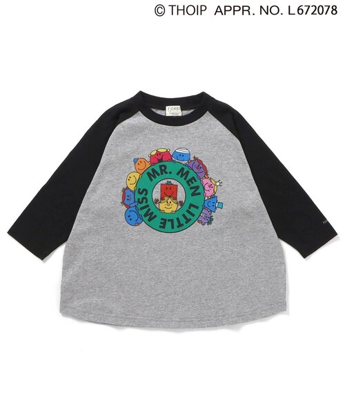 sanrio（サンリオ）の「MR.MEN LITTLE MISS　ラグラン長袖Tシャツ（Tシャツ/カットソー・キッズ・ブラック/レインボー・110/120/100/90/80/140/130）」の2枚目の写真