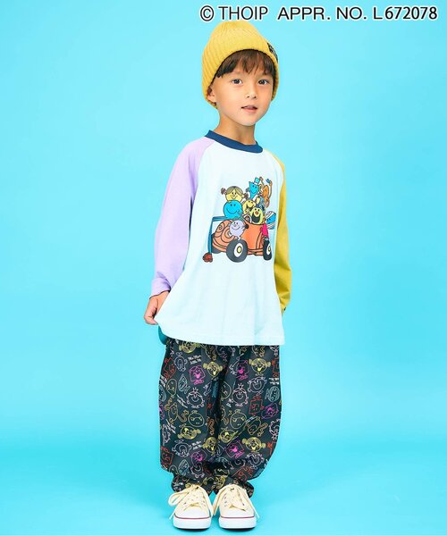 sanrio（サンリオ）の「MR.MEN LITTLE MISS　ラグラン長袖Tシャツ（Tシャツ/カットソー・キッズ・ブラック/レインボー・110/120/100/90/80/140/130）」の5枚目の写真
