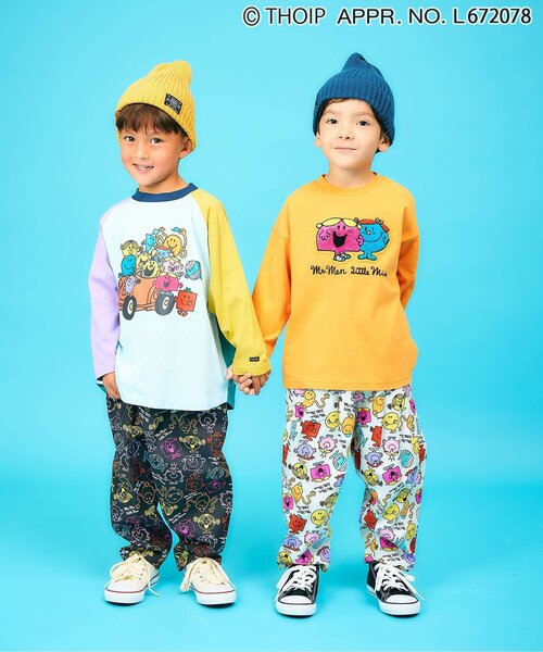 sanrio（サンリオ）の「MR.MEN LITTLE MISS　ラグラン長袖Tシャツ（Tシャツ/カットソー・キッズ・ブラック/レインボー・110/120/100/90/80/140/130）」の7枚目の写真