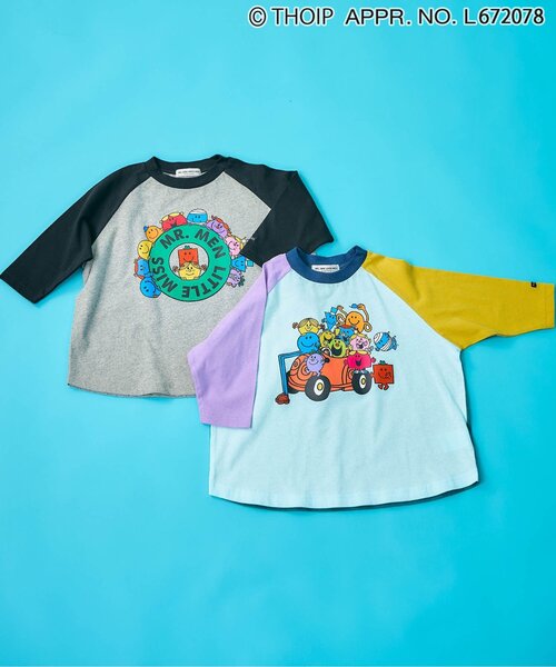 sanrio（サンリオ）の「MR.MEN LITTLE MISS　ラグラン長袖Tシャツ（Tシャツ/カットソー・キッズ・ブラック/レインボー・110/120/100/90/80/140/130）」の8枚目の写真