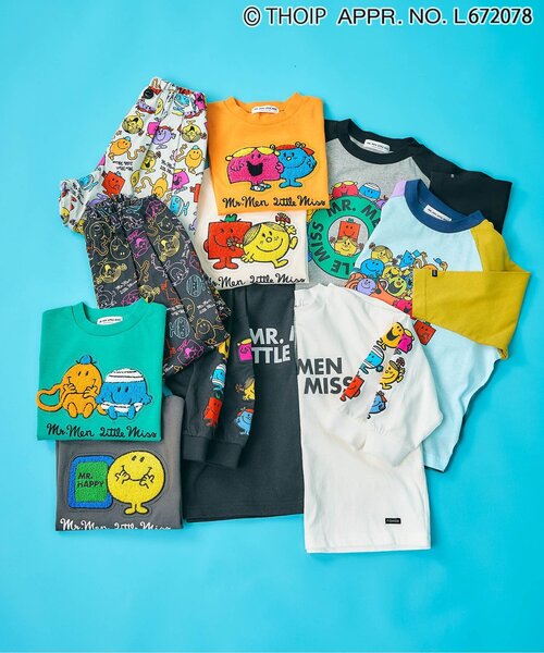 sanrio（サンリオ）の「MR.MEN LITTLE MISS　ラグラン長袖Tシャツ（Tシャツ/カットソー・キッズ・ブラック/レインボー・110/120/100/90/80/140/130）」の9枚目の写真