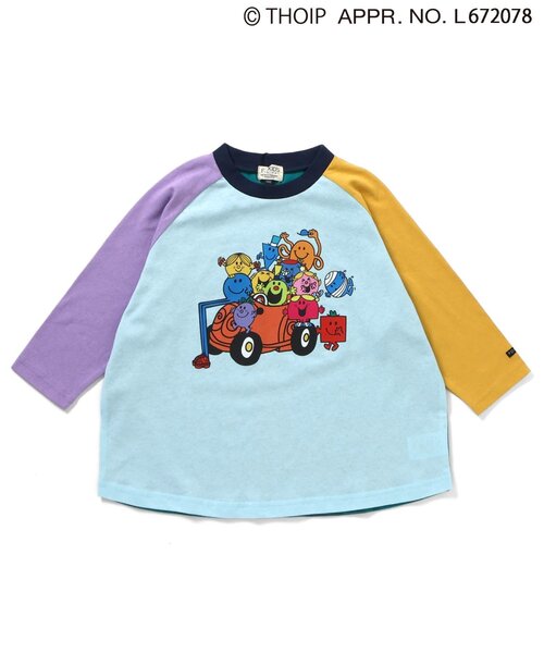 sanrio（サンリオ）の「MR.MEN LITTLE MISS　ラグラン長袖Tシャツ（Tシャツ/カットソー・キッズ・ブラック/レインボー・110/120/100/90/80/140/130）」の3枚目の写真