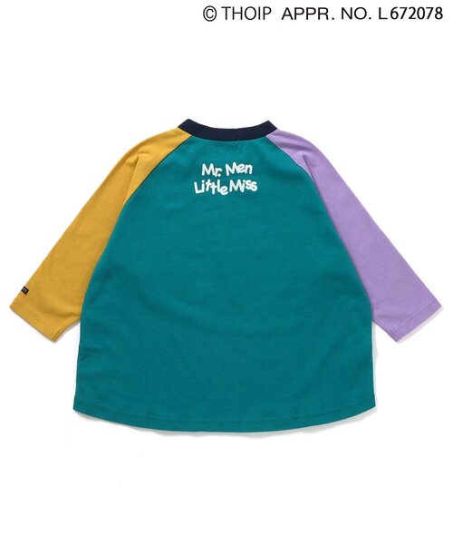 sanrio（サンリオ）の「MR.MEN LITTLE MISS　ラグラン長袖Tシャツ（Tシャツ/カットソー・キッズ・ブラック/レインボー・110/120/100/90/80/140/130）」の4枚目の写真