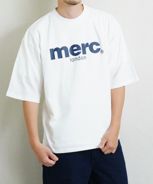 merc london（メルクロンドン）の「ｍerc london　2タイプ オーバル＆フロントロゴ ハーフスリーブTシャツ（Tシャツ/カットソー・メンズ・ブラック/ホワイト/ホワイト系その他/ブラック系その他/ネイビー系1/ネイビー系・LARGE/MEDIUM）」の17枚目の写真