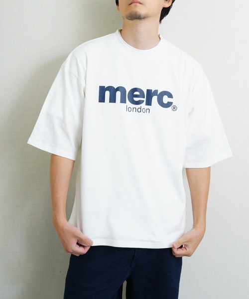 merc london（メルクロンドン）の「ｍerc london　2タイプ オーバル＆フロントロゴ ハーフスリーブTシャツ（Tシャツ/カットソー・メンズ・ブラック/ホワイト/ホワイト系その他/ブラック系その他/ネイビー系1/ネイビー系・LARGE/MEDIUM）」の8枚目の写真