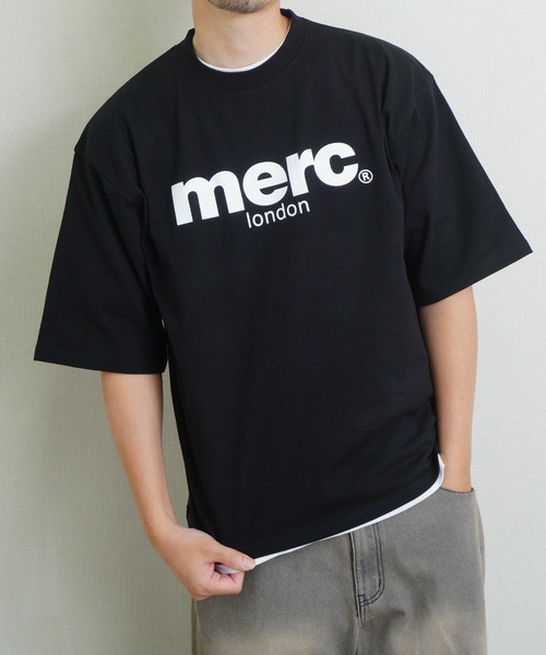 merc london（メルクロンドン）の「ｍerc london　2タイプ オーバル＆フロントロゴ ハーフスリーブTシャツ（Tシャツ/カットソー・メンズ・ブラック/ホワイト/ホワイト系その他/ブラック系その他/ネイビー系1/ネイビー系・LARGE/MEDIUM）」の11枚目の写真