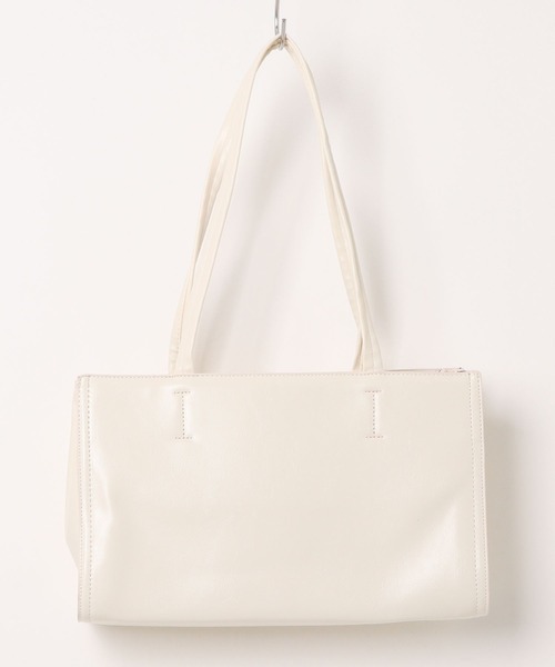 apres jour mignon(アプレジュールミニョン)の「【apresjour mignon×ARIAZ】フェイクレザースクエアバッグ(ハンドバッグ・レディース・ブラック/オフホワイト・ONESIZE)」の5枚目の写真