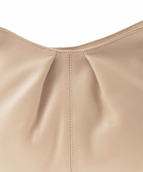 MK MICHEL KLEIN（エムケーミッシェルクラン）の「[2WAY]タックデザイン牛革ショルダーバッグ（ショルダーバッグ・レディース・チャコールグレー・00）」の14枚目の写真