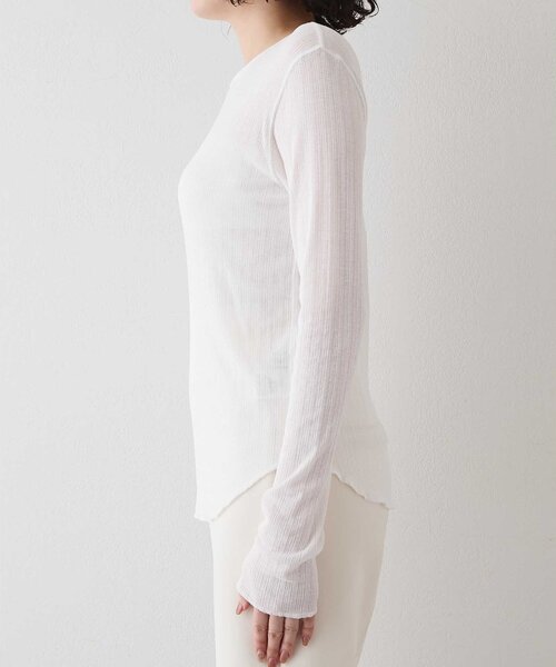 Whim Gazette(ウィムガゼット)の「【GEMINI】テレコカットソー(Tシャツ/カットソー・レディース・ブラック/オフホワイト・FREE)」の15枚目の写真