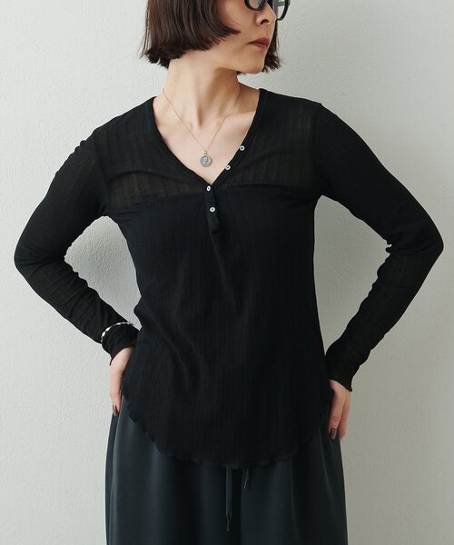 Whim Gazette(ウィムガゼット)の「【GEMINI】テレコカットソー(Tシャツ/カットソー・レディース・ブラック/オフホワイト・FREE)」の20枚目の写真