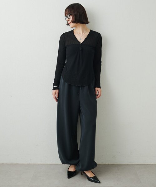Whim Gazette(ウィムガゼット)の「【GEMINI】テレコカットソー(Tシャツ/カットソー・レディース・ブラック/オフホワイト・FREE)」の18枚目の写真