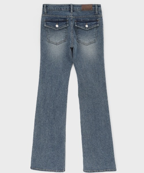 BLACKUP（ブラックアップ）の「[B-DENIM] LOW POCKET BOOTS-CUT 058（デニムパンツ・レディース・ブルー・LARGE/MEDIUM/SMALL）」の10枚目の写真