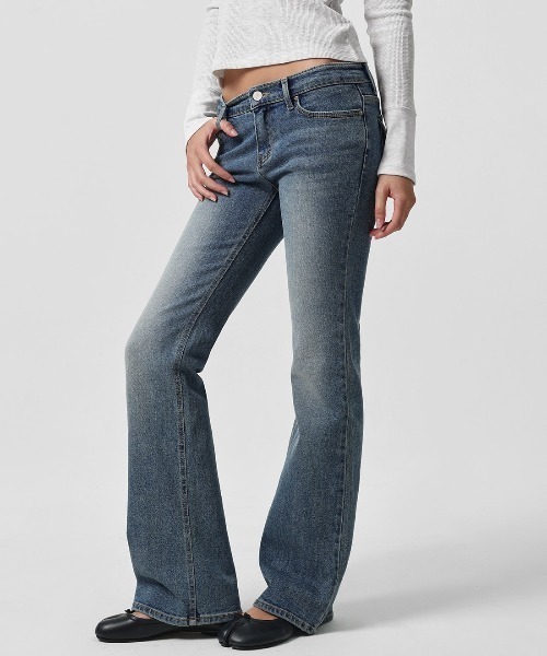BLACKUP（ブラックアップ）の「[B-DENIM] LOW POCKET BOOTS-CUT 058（デニムパンツ・レディース・ブルー・LARGE/MEDIUM/SMALL）」の19枚目の写真