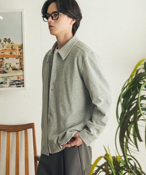 SENSE OF PLACE by URBAN RESEARCH(センスオブプレイスバイアーバンリサーチ)の「リングドットカットカーディガン(カーディガン/ボレロ・メンズ・グレー/ネイビー/イエロー・MEDIUM/LARGE)」の9枚目の写真