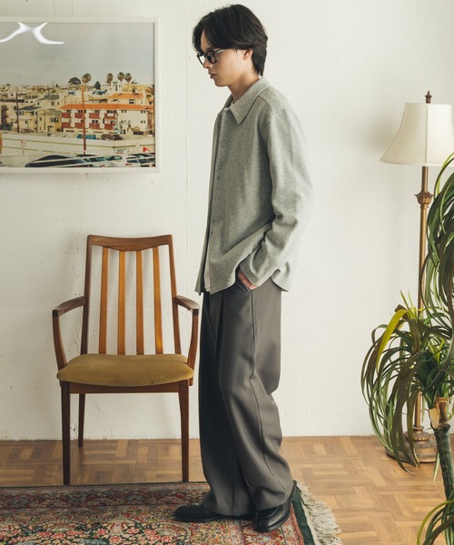 SENSE OF PLACE by URBAN RESEARCH(センスオブプレイスバイアーバンリサーチ)の「リングドットカットカーディガン(カーディガン/ボレロ・メンズ・グレー/ネイビー/イエロー・MEDIUM/LARGE)」の11枚目の写真