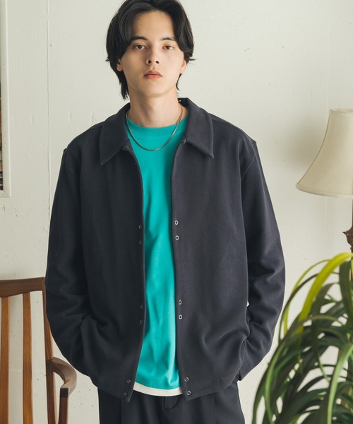 SENSE OF PLACE by URBAN RESEARCH(センスオブプレイスバイアーバンリサーチ)の「リングドットカットカーディガン(カーディガン/ボレロ・メンズ・グレー/ネイビー/イエロー・MEDIUM/LARGE)」の12枚目の写真