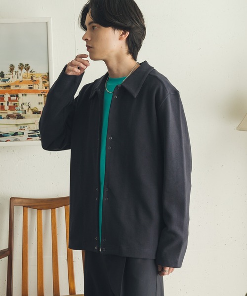 SENSE OF PLACE by URBAN RESEARCH(センスオブプレイスバイアーバンリサーチ)の「リングドットカットカーディガン(カーディガン/ボレロ・メンズ・グレー/ネイビー/イエロー・MEDIUM/LARGE)」の15枚目の写真