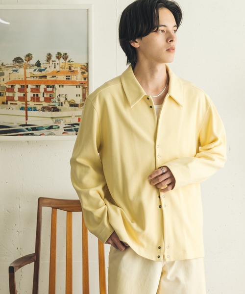 SENSE OF PLACE by URBAN RESEARCH(センスオブプレイスバイアーバンリサーチ)の「リングドットカットカーディガン(カーディガン/ボレロ・メンズ・グレー/ネイビー/イエロー・MEDIUM/LARGE)」の20枚目の写真