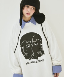 MIRROR STOKE | 【ZOZO限定】MIRROR FACE/FLOWER SWEATSHIRT/ミラーフェイス/フラワースウェットシャツ(スウェット)