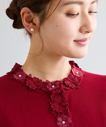 Rose Tiara（ローズティアラ）の「3Dレースニットカーディガン（カーディガン/ボレロ）」