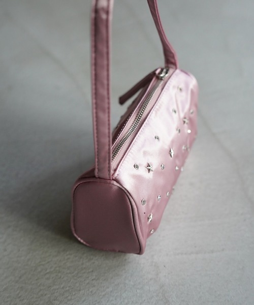 SANSeLF(サンセルフ)の「【SANSeLF】スタースタッズサテンミニバッグ saa26a027(ハンドバッグ・レディース・ブラック/ピンク・FREE)」の17枚目の写真