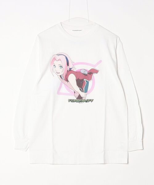 F-LAGSTUF-F（フラグスタフ）の「"SAKURA" L/S TEE（Tシャツ/カットソー・メンズ・ホワイト系/White/Black・XX-LARGE/X-LARGE/LARGE/MEDIUM）」の2枚目の写真