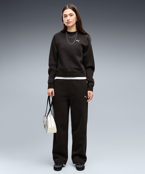 PUMA(プーマ)の「PUMA プーマ ウィメンズ ラウンジウェア コンフォート スウェットスーツ 上(ジャージ・レディース・オフホワイト/ブラック/ダークブラウン系・LARGE/X-SMALL/SMALL/MEDIUM)」の3枚目の写真