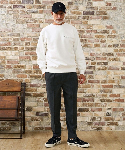 Maison code 13(メゾンコードサーティーン)の「msw1928- Twelve Ounce Brushed Fleece Sweatshirt トレーナー(M26W-20)(スウェット・メンズ・ホワイト/ブラック/アッシュ・M/L/XL/S)」の9枚目の写真